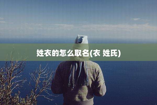 姓衣的怎么取名(衣 姓氏)