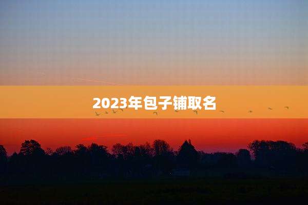 2023年包子铺取名