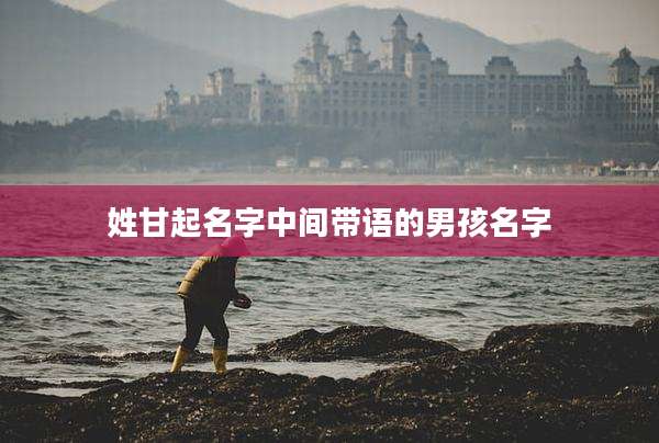 姓甘起名字中间带语的男孩名字