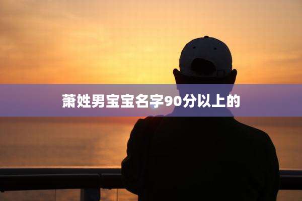 萧姓男宝宝名字90分以上的