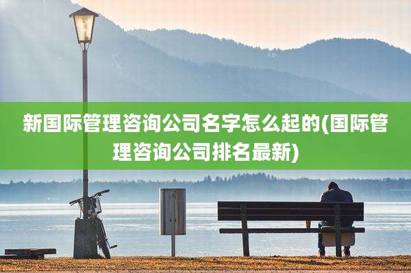 新国际管理咨询公司名字怎么起的(国际管理咨询公司排名最新)