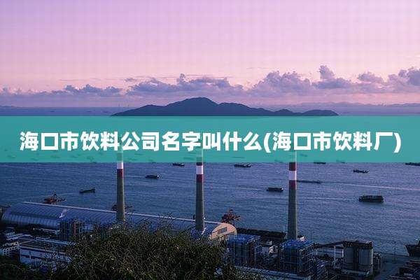 海口市饮料公司名字叫什么(海口市饮料厂)