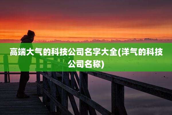 高端大气的科技公司名字大全(洋气的科技公司名称)