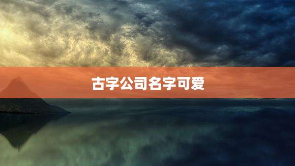 古字公司名字可爱
