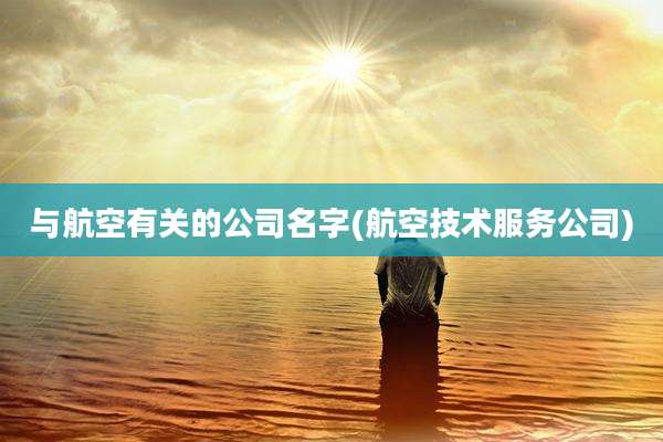 与航空有关的公司名字(航空技术服务公司)