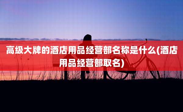 高级大牌的酒店用品经营部名称是什么(酒店用品经营部取名)