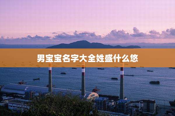 男宝宝名字大全姓盛什么悠