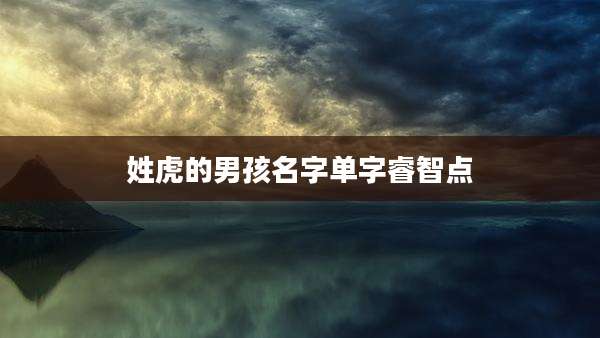 姓虎的男孩名字单字睿智点