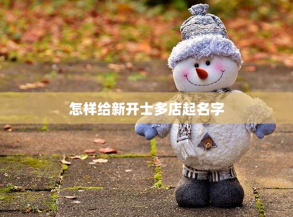 怎样给新开士多店起名字