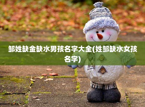 邹姓缺金缺水男孩名字大全(姓邹缺水女孩名字)