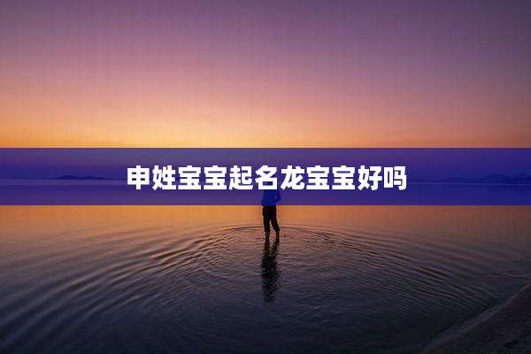 申姓宝宝起名龙宝宝好吗