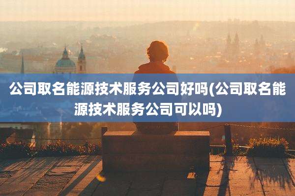 公司取名能源技术服务公司好吗(公司取名能源技术服务公司可以吗)