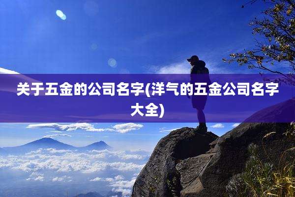 关于五金的公司名字(洋气的五金公司名字大全)