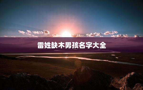 雷姓缺木男孩名字大全