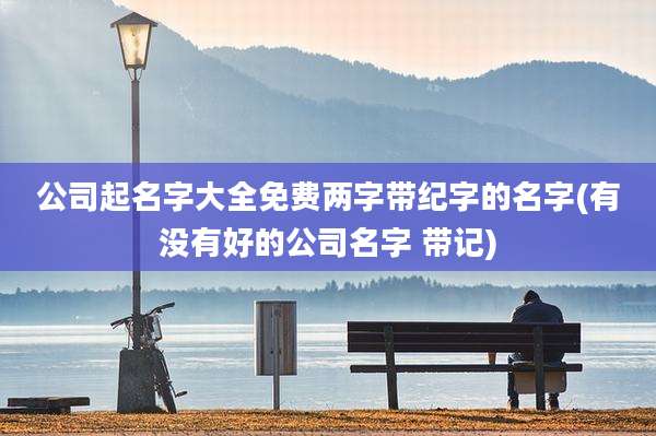 公司起名字大全免费两字带纪字的名字(有没有好的公司名字 带记)