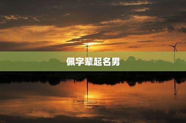 佩字辈起名男