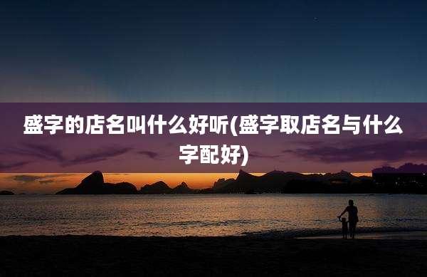 盛字的店名叫什么好听(盛字取店名与什么字配好)