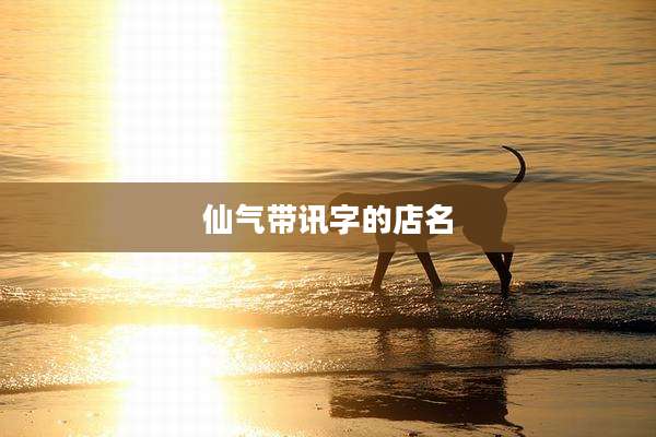 仙气带讯字的店名