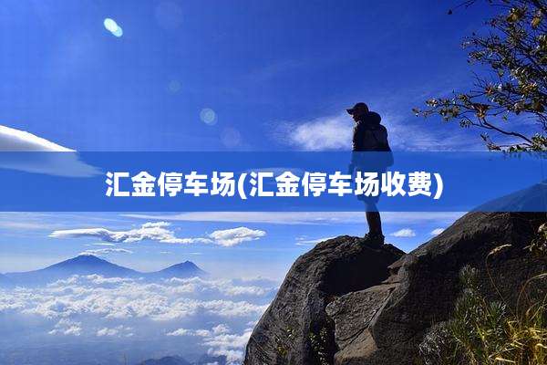 汇金停车场(汇金停车场收费)