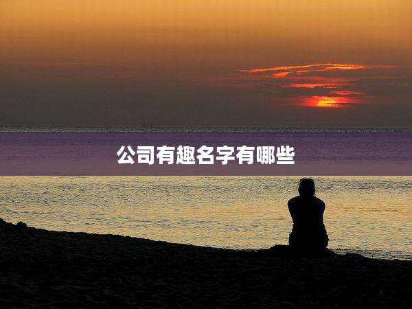 公司有趣名字有哪些