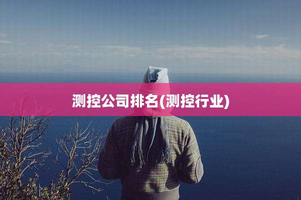 测控公司排名(测控行业)