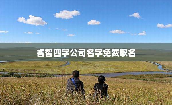 睿智四字公司名字免费取名