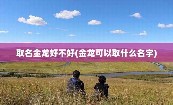 取名金龙好不好(金龙可以取什么名字)