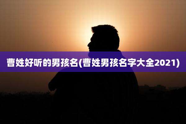 曹姓好听的男孩名(曹姓男孩名字大全2021)
