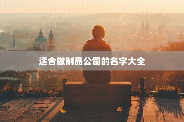 适合做制品公司的名字大全