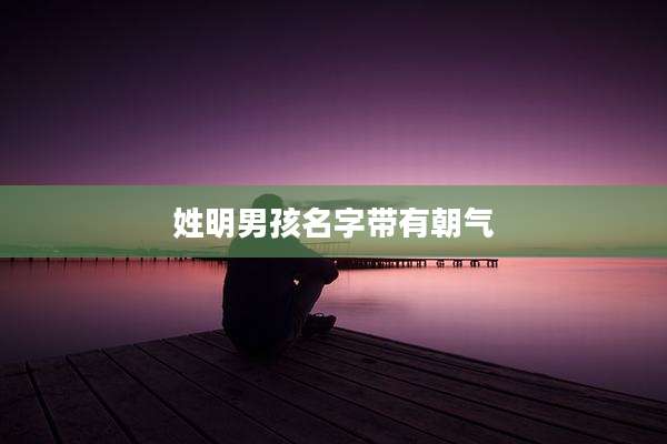 姓明男孩名字带有朝气