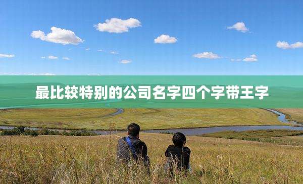 最比较特别的公司名字四个字带王字
