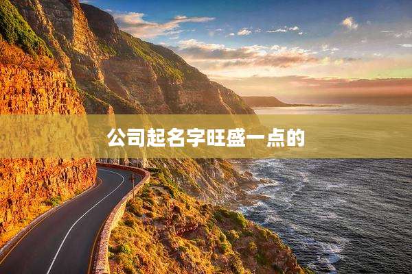 公司起名字旺盛一点的