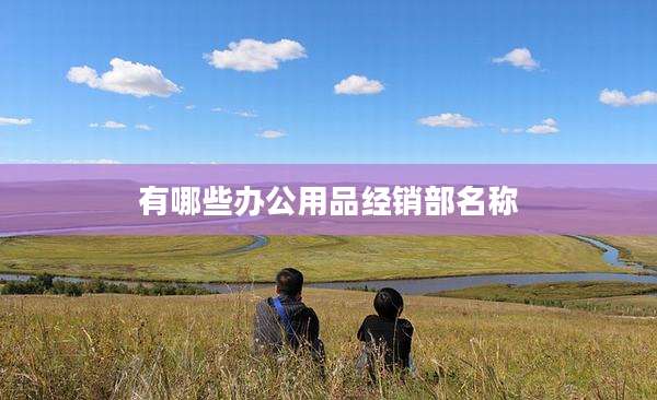 有哪些办公用品经销部名称