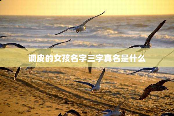 调皮的女孩名字三字真名是什么