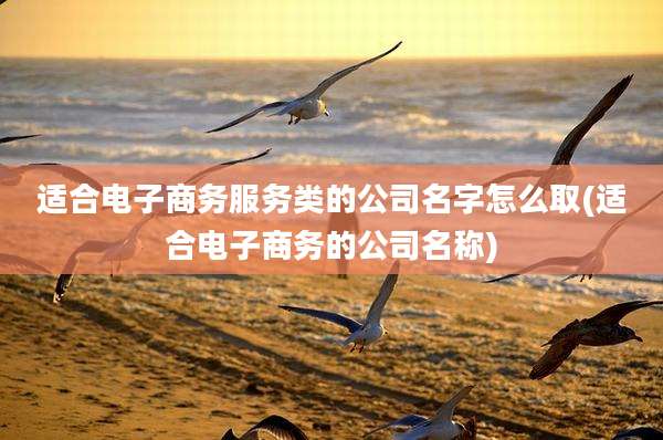 适合电子商务服务类的公司名字怎么取(适合电子商务的公司名称)