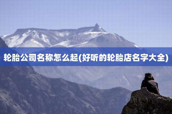 轮胎公司名称怎么起(好听的轮胎店名字大全)