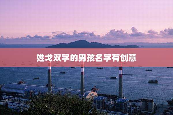 姓戈双字的男孩名字有创意