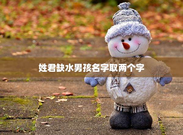 姓君缺水男孩名字取两个字