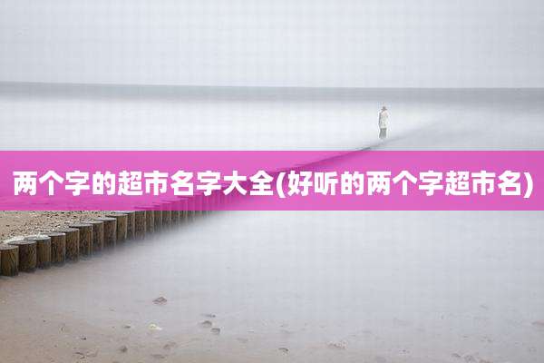 两个字的超市名字大全(好听的两个字超市名)