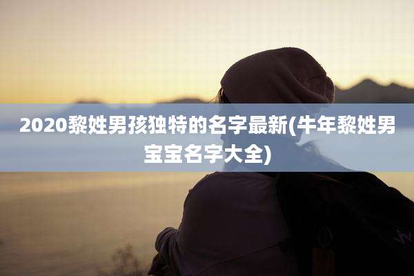 2020黎姓男孩独特的名字最新(牛年黎姓男宝宝名字大全)