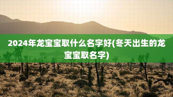 2024年龙宝宝取什么名字好(冬天出生的龙宝宝取名字)