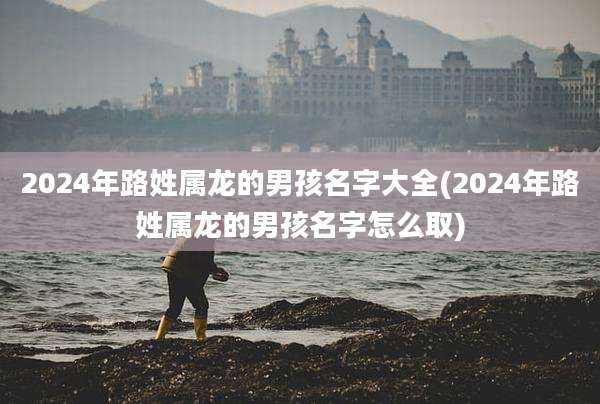 2024年路姓属龙的男孩名字大全(2024年路姓属龙的男孩名字怎么取)