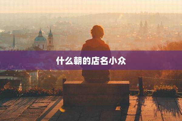 什么朝的店名小众