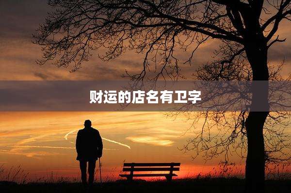 财运的店名有卫字