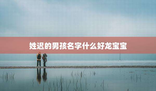 姓迟的男孩名字什么好龙宝宝