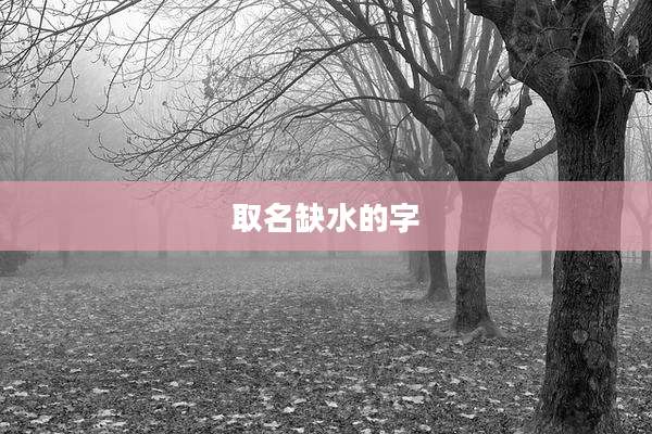 取名缺水的字