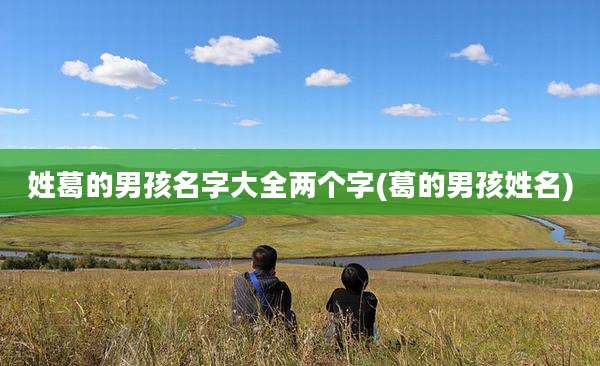 姓葛的男孩名字大全两个字(葛的男孩姓名)