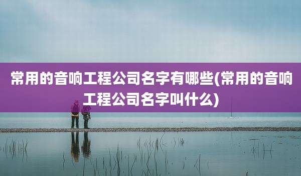 常用的音响工程公司名字有哪些(常用的音响工程公司名字叫什么)