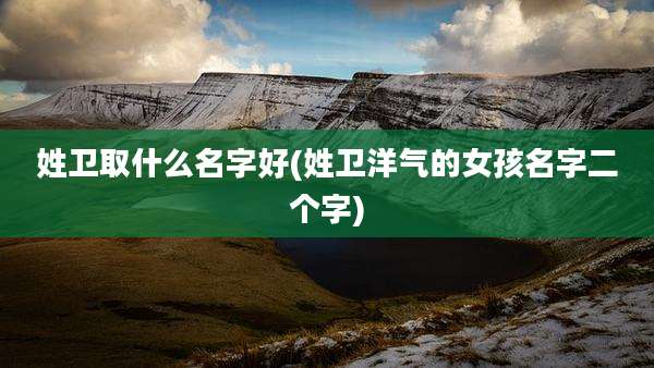 姓卫取什么名字好(姓卫洋气的女孩名字二个字)