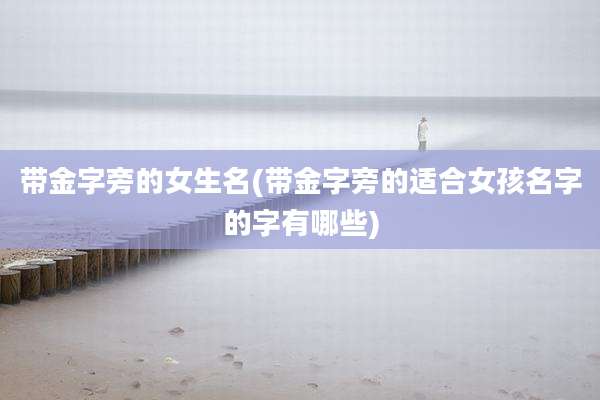 带金字旁的女生名(带金字旁的适合女孩名字的字有哪些)